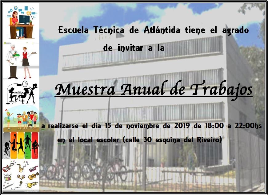 Muestra anual de trabajos en UTU Atlántida