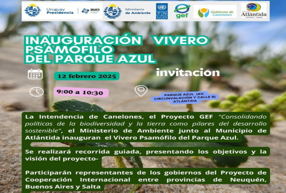 Inauguración del Vivero Psamófilo del Parque Azul en Atlántida