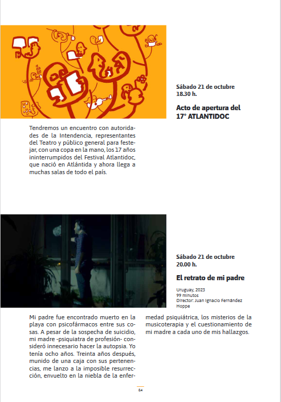ATLANTIDOC 17° Edición en el Teatro Alsur de Atlántida