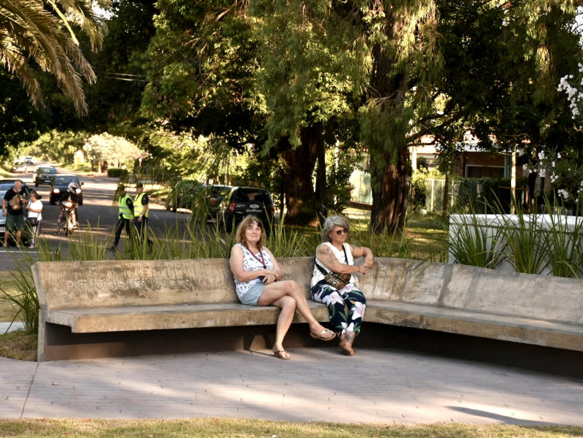 Inauguración de obras de reacondicionamiento de la Plaza de los Fundadores de Atlántida