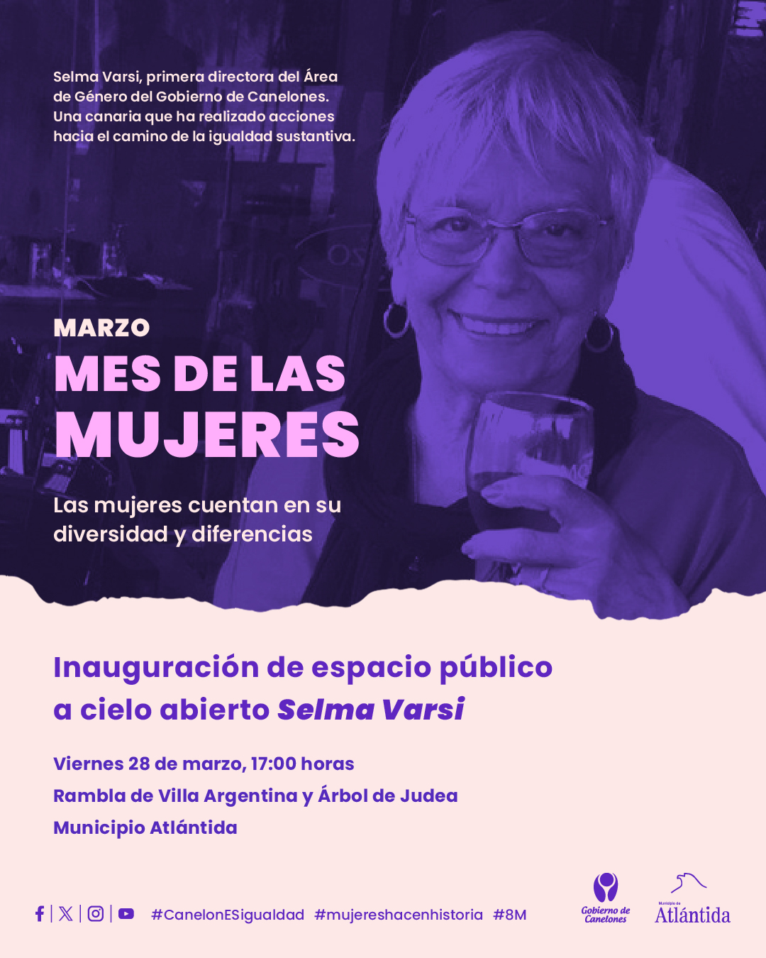 Inauguración del espacio público a cielo abierto Selma Varsi