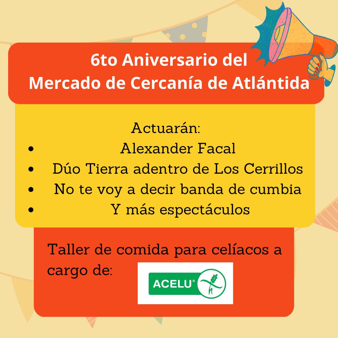 6° aniversario del Mercado de Cercanía de Atlántida