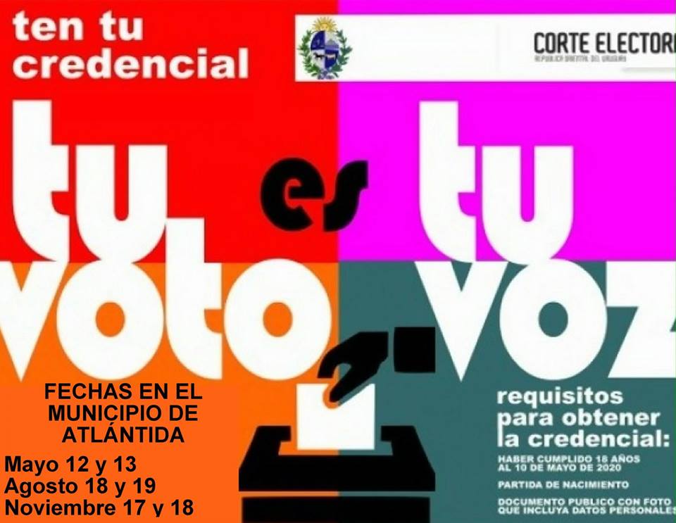 Vuelven las Mesas móviles de la Corte Electoral al Municipio de Atlántida