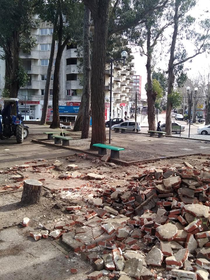 Obras de remodelación de Plaza Varela