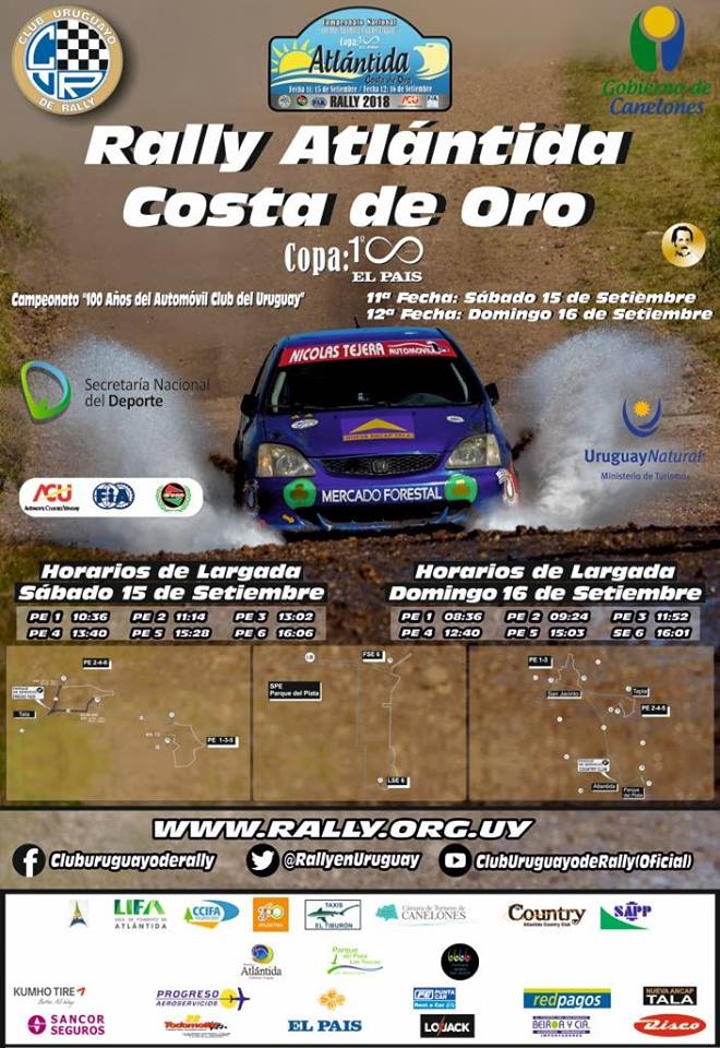 Rally en Atlántida y Parque del Plata. Campeonato 