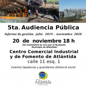 5ta. Audiencia Pública del Municipio de Atlántida
