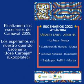 Escenario de Carnaval en la Expoplatea de Atlántida
