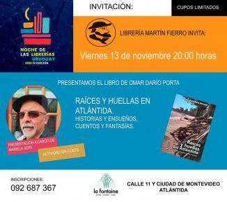 Presentación de libro de Darío Porta: "Raíces y huellas en Atlántida"