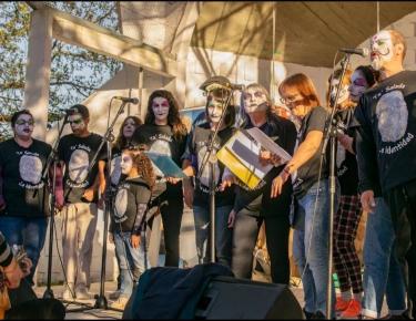 En el Parque Azul se celebro el 2° Encuentro Departamental de Murga de Canelones